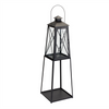 Lantern (Set of 2) 10.75"L x 33"H, 12.25"L x 41"H Iron/Glass