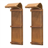 Toboggan Ornament (Set of 2) 5.75"L x 16.5"H Wood