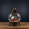 Snow Globe Covered Bridge and Sleigh 11.5”H Plastic 6 Hr Timer 3AA Batteries Not Included or USB Cor