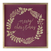 Merry Christmas and Tis The Season Frame (Set of 2) 15.75”SQ MDF/Paper