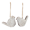Bird Ornament (Set of 12) 4"L x 3.25"H Resin