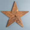 Star (Set of 2) 20”H Wood