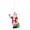 Santa Ornament (Set of 6) 6.25”H Glass