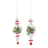 Drop Ornament (Set of 6) 7.75”H Glass