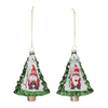 Gnome in Tree Ornament (Set of 12) 5.75”H Glass