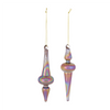 Drop Ornament (Set of 12) 6”H Glass