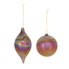 Ornament (Set of 6) 4.75"H, 7"H Glass