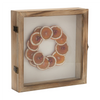 Fruit Wreath Shadow Box (Set of 2) 10”SQ Wood/Resin