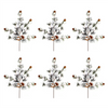 Snowy Pine Spray (Set of 6) 20”H PVC