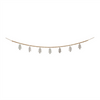 Bead and Tree Garland (Set of 2) 6'L Wood/Wool