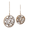 Snowflake Ornament (Set of 12) 6"H, 8"H Wood
