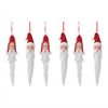 Santa Drop Ornament (Set of 6) 8.25”L Resin
