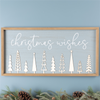 Christmas Wishes Sign 31.5"L x 13.5"H MDF