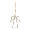 Angel Ornament (Set of 12) 5.25”H Iron/Glass