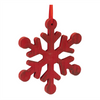 Snowflake Ornament (Set of 12) 7.75”H Wood