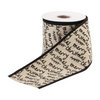4” x 5 Yds. Ribbon Wired Cotton