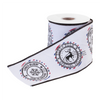 4” x 5 Yds. Ribbon (Set of 2) Wired Cotton