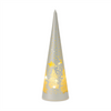 LED Tree (Set of 2) 10"H, 11.5"H Glass 3 AA Batteries, Not Included