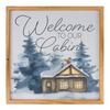 Home and Cabin Frame (Set of 2) 14”SQ MDF/Wood