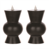 Simplux LED Designer Candle w/4 and 8 Hr Timer (Set of 2) 3.5" x 5.5"H Wax/Plastic (Requires 2 AA Ba