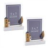 Frame (Set of 2) 6.75"L x 9"H Wood/MDF (Holds a 5" x 7" Photo)