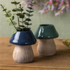 Mushroom Planter (Set of 2) 5.5”H Resin