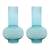 Vase (Set of 2) 7"D x 11.75"H Glass