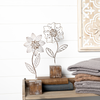 Floral Décor (Set of 2) 14.5”H Resin/Metal