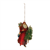 Vintage Santa Ornament (Set of 6) 8.5”H Iron