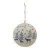 Animal and Tree Disc Ornament (Set of 6) 6”H Iron
