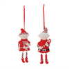 Elf Ornament (Set of 12) 5.25”H Clay Dough