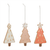 Tree Ornament (Set of 6) 4”H Ceramic