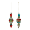 Reflector Drop Ornament (Set of 12) 6.75”H Glass