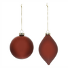 Ornament (Set of 6) 4"D, 6"H Glass