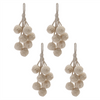 Pom Pom Ornament Drop (Set of 4) 14.5”H Polyester