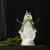 LED Snowman 11”H Plastic 3 AA Batteries Not Included/USB Cord Included 6 Hr Timer