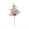 Flocked Pine Spray (Set of 2) 28.5”H PVC