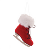 Ice Skate Ornament (Set of 6) 7”H Plastic/Polyester