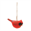 Cardinal Ornament (Set of 4) 3.5"L x 2"H Wood