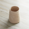 Vase 5.5"D x 6.5"H Recycled Paper/Chalk Powder