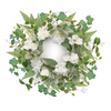 Mixed Floral and Foliage Candle Ring 17.5"D Polyester  (Fits a 6" Candle)