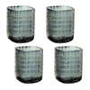 Candle Holder (Set of 4) 4”H Glass
