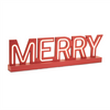 LED Joy and Merry (Set of 2) 13.5"L x 6.5"H, 24"L x 6.5"H MDF 2AA Batteries Not Included/USB Cord In