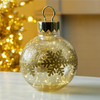 LED Ornament 9.5"D x 13"H Glass 3 AA Batteries Not Included