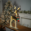 Deer w/Scarf Ekkolight 33”H Acrylic UL Plug