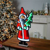 Santa w/Tree Ekkolight 23.5”H Acrylic UL Plug