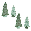 Tree (Set of 4) 7"H, 9"H Ceramic
