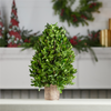 Boxwood Topiary 15.5”H Boxwood/Foam