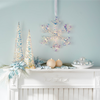 LED Snowflake Ornament (Set of 2) 16”H PVC/Wire 3 AA Batteries Not Included