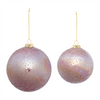 Ball Ornament (Set of 4) 3"D, 5"D Glass